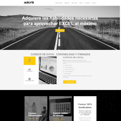 Web de cursos bonificables de Excel, Contabilidad y Finanzas